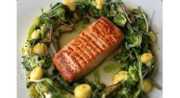 Plant-based salmon, substitute proposal. 