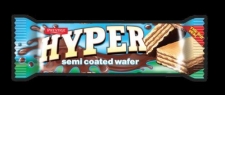 HYPER - semi coated wafer - Wafer coated with chocolate without artificial sweeteners or preservatives. No hydrogenated fats.<br/>SIAL MIDDLE EAST 2014