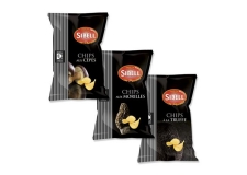 CHIPS WITH TRUFFLE - Chips flavoured with selected mushrooms.<br/>SIAL PARIS 2014