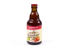 Brunehaut Pomfraiz' - Gluten-free organic Belgian fruit beer. Made with 60% deglutenised barley. 5.5% alcohol by volume.
<br/>SIAL PARIS 2014