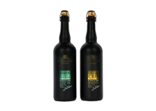 Castelain - Flanders hop beer in a black bottle. <br/>SIAL PARIS 2016