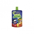 Fruits Atomixés Pomme Fraise Kipik - Compote with sour candy. Color and preservative free. High in fiber. In a 90g drinking pouch.
<br/>SIAL PARIS 2016