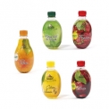 STRAWBERRY LEMONADE 33CL - Lemonade with natural fruit juice in a fruit-shaped plastic bottle. Made from lightly sparkling spring water. No artificial ingredients.<br/>SIAL PARIS 2014
