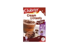 Cream & Crousty  - Mix for crisp dessert to eat fresh or frozen. Contains 100g of cream powder and 40g of cookie pieces. Add milk and cream. For a frozen dessert, place the mix in the freezer for three hours. For a fresh dessert, refrigerate it.
<br/>SIAL PARIS 2014