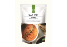 Creamy carrot soup with coconut milk - Organic vegetable specialty in a light-weight pouch reducing CO2 emission. <br/>SIAL CHINA 2017
