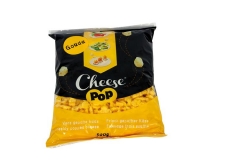 Cheesepop  - Puffed cheese bites. Made from cut, dried and puffed cheese. Handmade product. In a 500g pouch.<br/>SIAL PARIS 2016