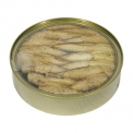 Smoked Petites Sardines with transparent lid - Smoked sardines in a tin with transparent lid. <br/>SIAL PARIS 2016