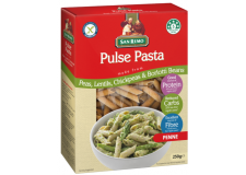 San Remo Pulse Pasta Spaghetti - Pulse pasta source of protein and fiber, low in carbohydrates. Gluten free. Made with peas, lentils, chickpeas and borlotti beans.<br/>SIAL CHINA 2017