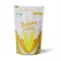 Banana Flour - Natural, non-GMO and gluten free banana flour. Multi-purpose. In a resealable stand-up pouch with recipe ideas.<br/>SIAL PARIS 2016