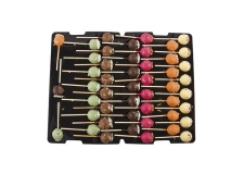 ARDELICE - Assortment of colorful mini chocolate lollipops. Crunchy and melt-in-the-mouth texture. 

<br/>SIAL PARIS 2014