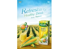 NATURIE 100% Natural Corn Milk - GMO-free corn drink, rich in lutein, vitamins A and E. Low fat.<br/>SIAL MIDDLE EAST 2014