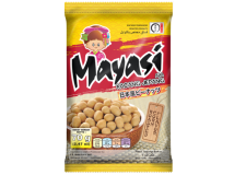 Mayasi Roasted Peanuts Corn Flavor - Roasted corn flavored peanuts. Crunchy. Baked.<br/>SIAL MIDDLE EAST 2014
