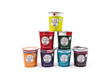 Super premium instant noodles - Dried noodles with worldwide town recipes. In a coloured pot.<br/>SIAL PARIS 2014