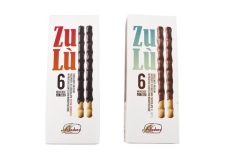 Zulu' - milk chocolate covered breadsticks - Crispy breadsticks coated with chocolate.<br/>SIAL PARIS 2014