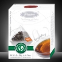 BIODEGRADABLE/COMPOSTABLE PYRAMID 20 TEA BAG/WHITE BOARD BOX - Leaf tea in biodegradable and compostable pyramid-shaped tea bags.<br/>SIAL MIDDLE EAST 2015