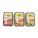 Gourmet steaks 2x100g - Soya steak with cheese rich in protein. Ready in 5 minutes.<br/>SIAL PARIS 2014