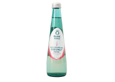 BLANC COCO 100% SPARKLING COCONUT WATER - Sparkling coconut water in a glass bottle. Not from concentrate. No preservative. No artificial flavors. No added sugar. Source of electrolytes.<br/>SIAL CHINA 2017