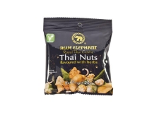 Blue Elephant Thai Nuts with herbs. - Mixed nuts with Thai spices in individual bags for snacking.

<br/>SIAL PARIS 2014