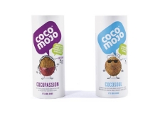 CocoMojo - Coconut water drink with fruits and plants in a fun packaging.<br/>SIAL PARIS 2014