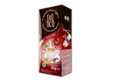 EXOTICO INDONESIA GINGER COFFEE WITH PANAX GINSENG - Coffee enriched with ginger and ginseng extracts for energy. No added sugar. <br/>SIAL CHINA 2017