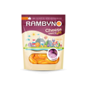 Smoked processed cheese snack Rambyno with fried onions - Natural cheese bites for on-the-go snacking.<br/>SIAL CHINA 2017