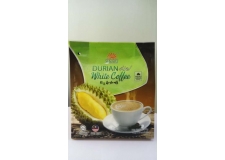 Dehetang Sinary 4 in 1 Durian White Coffee - Durian flavored instant coffee. Contains instant coffee, non-dairy creamer, sugar and durian powder.<br/>SIAL CHINA 2017