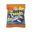 Teens Bauny  - Black cereal bites with vanilla cream filling. In pouch to go.<br/>SIAL PARIS 2014