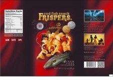 Frispers - Fish snacks source of Omega 3 and protein.  Made with fried cod.<br/>SIAL CHINA 2017